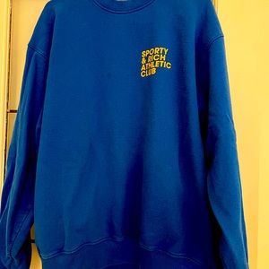 Sporty and Rich Sweatshirt Blue, XL - one of the original drops from 2021.